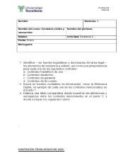 Contratos Civiles Y Mercantiles Evidencia Docx Profesional Reporte