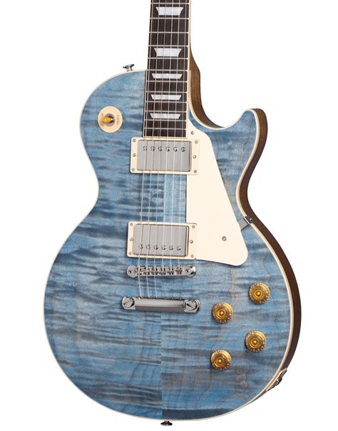 Gibson Les Paul Standard 50s Figured Top Custom Colours Edition Ocean Blue Lps500obnh1