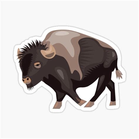 Bison Sticker For Sale By Mmay7 Redbubble