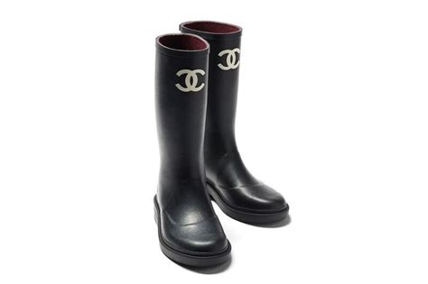 High Fashion Rubber Boots Chanel High Boots