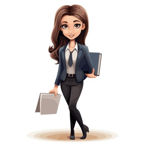 Premium Vector Woman Office Worker Vector On White Background