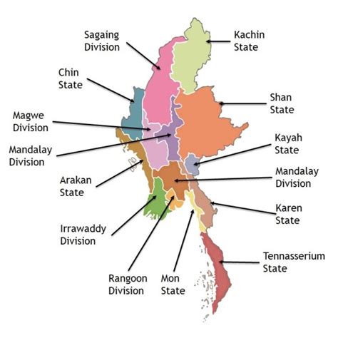 Myanmar Map Divisions