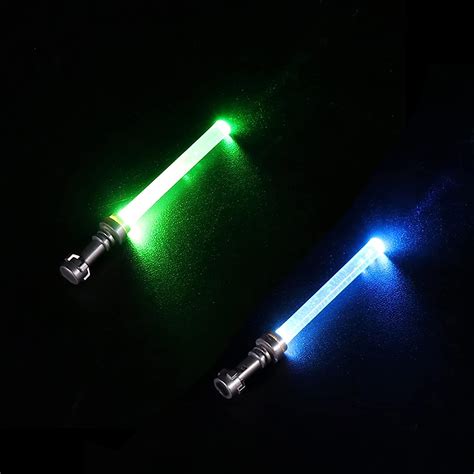 Amazon.com: Lightsaber Lot for Lego- 2 Colors Blue, Green, USB Powered ...