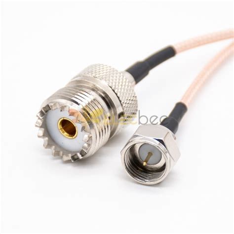 20pcs Rf Cable Connector Types Uhf Female So239 To F Type Male Cable Assembly Rg316 15cm