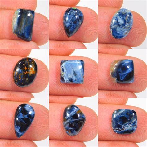 Natural Blue Fire Pietersite Gemstone Pietersite Cabochon Calibrated