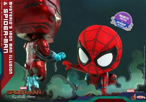 Hot Toys COSB768 蜘蛛人離家日神秘客的鋼鐵人幻象蜘蛛人Mysterios Iron Man Illusion and Spider ManCosbaby