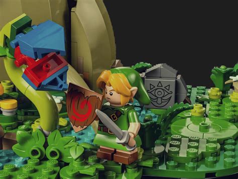 Lego And Nintendo Unveil The Legend Of Zelda Great Deku Tree Set