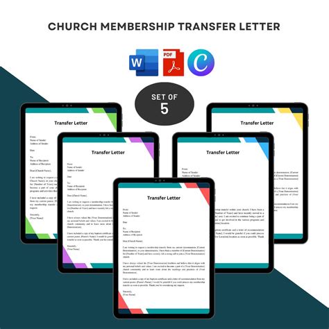 Church Membership Transfer Letter Sample with Examples