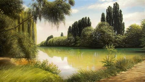 The Nature Of The Kuban Poplar Painting By Oleg Bylgakov Pixels