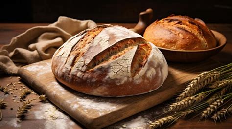 Premium Ai Image Freshly Baked Traditional Bread