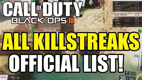 Black Ops 3 All Killstreaks Gameplay Image Bo3 Multiplayer Killstreaks Official List Youtube