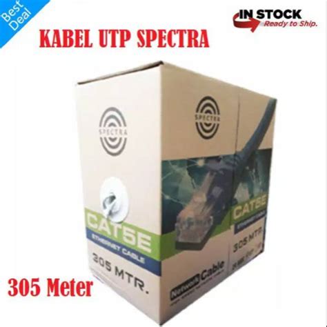 Jual Kabel LAN SPECTRA INDOOR UTP Cat5e CCA 1 Roll 305 Meter Special