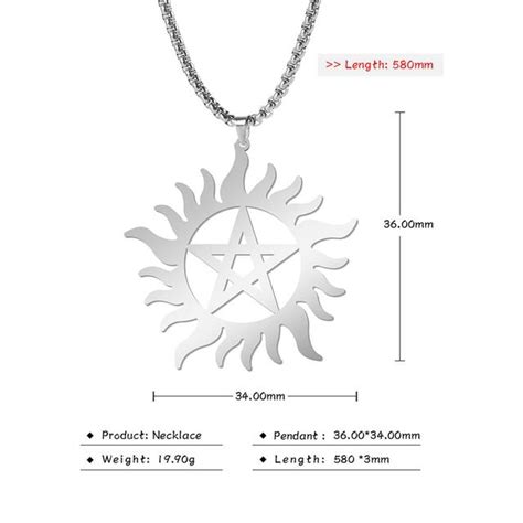 Stainless Steel Pentagram Necklace