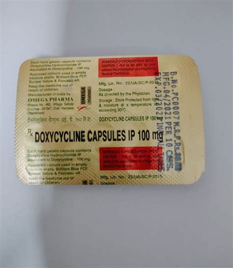 Doxycycline Hyclate Capsule Doxycycline HCL Capsules Latest Price