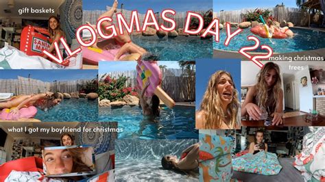 Vlogmas Day 22 Making Christmas Trees T Baskets And What I Got My