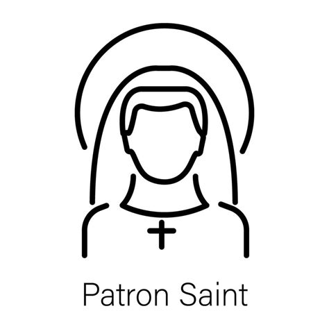 Trendy Patron Saint 42406953 Vector Art At Vecteezy