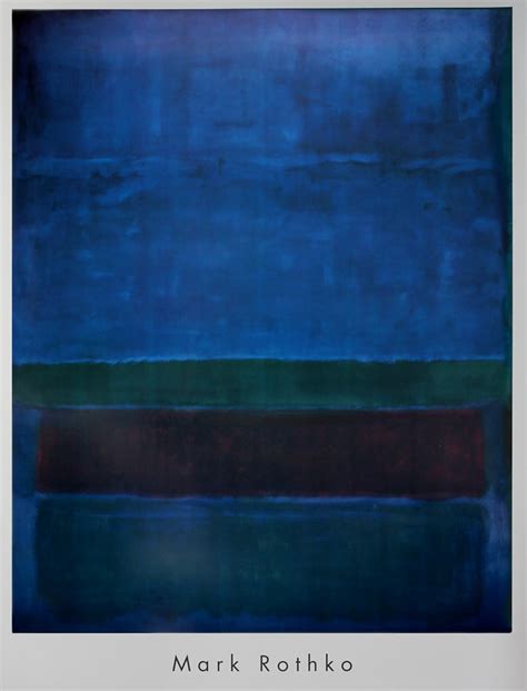 Mark Rothko Blu Verde E Marroni 1951 Riproduzione Stampa Darte