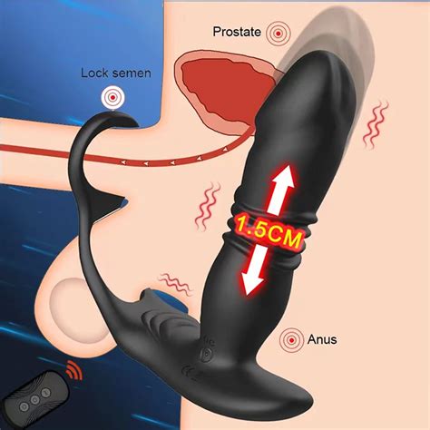 Vibrador Anal de Silicone para Homens Estimulador de Próstata