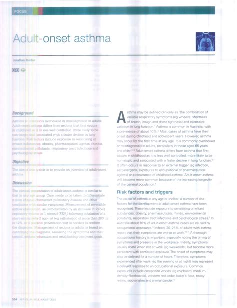 (PDF) Adult-onset asthma