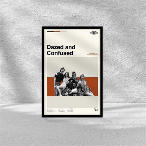 Dazed and Confused Poster, Movie Poster, Midcentury Art, Minimalist Art ...