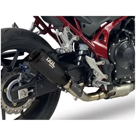 Silencieux Ixil Slip On Inox Laqu Noir Pour Honda Cb Hornet Et