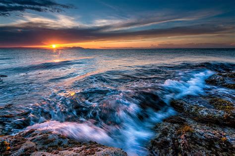 Sea Sunrises And Sunsets Sky Horizon HD Wallpaper Rare Gallery