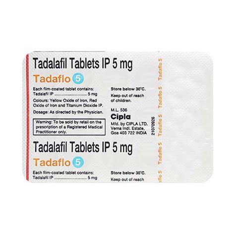 Tadaflo 5mg Tablet 15 S Price Uses Side Effects Netmeds