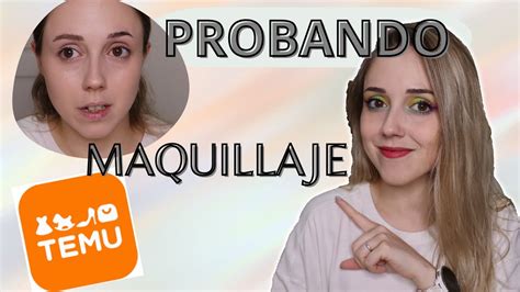 PROBANDO MAQUILLAJE DE TEMU TODO MUY LOW COST Y CLONES YouTube