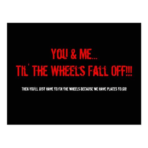 You And Metil The Wheels Fall Off Then Yo Postcard Nz