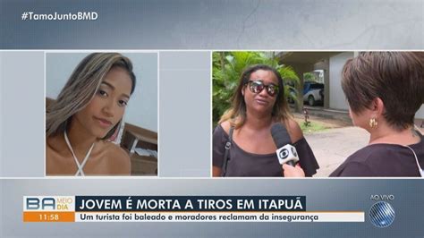 Jovem morta a tiros na região do Farol de Itapuã era namorada de