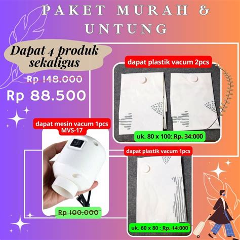 Jual Plastik Vakum Baju Plastic Vacuum Storage Compression Clothes