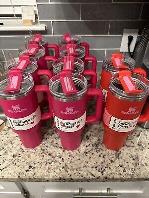 NEW Target HOT PINK Stanley Valentines 40 Oz Tumbler Cup H2 0 Quencher