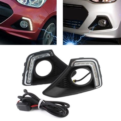 Hyundai Grand I10 LED DRL Daytime Running Light Carhatke