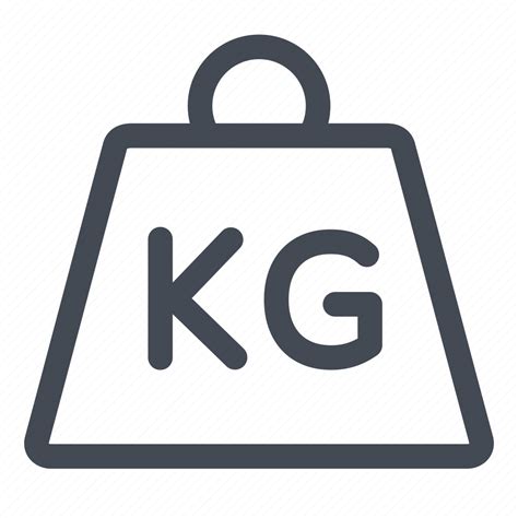 Kg Logistic Weight Icon Download On Iconfinder