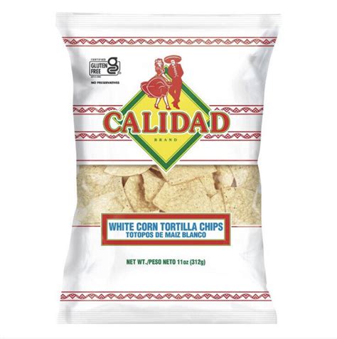 Calidad Yellow Or White Corn Tortilla Triangle Chips Oz Totopos De