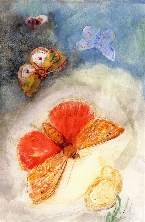 Odilon Redon Flowers And Butterflies Odilon Redon