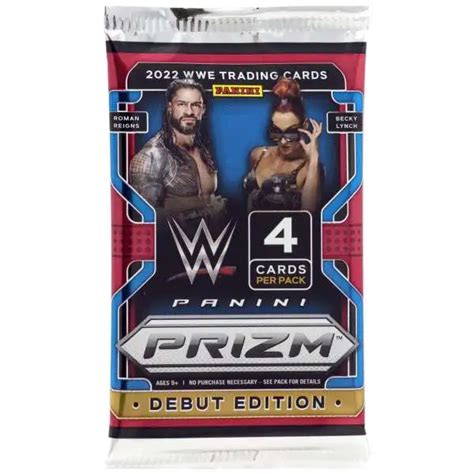 Wwe Wrestling Panini Prizm Debut Edition Trading Card Hanger Box