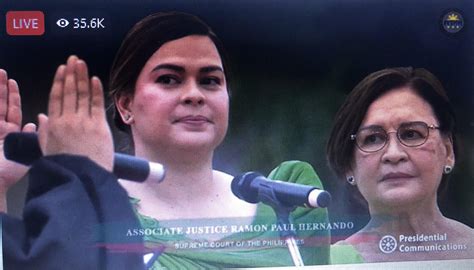 Phil News Agency On Twitter Look Sara Duterte Is Sworn In As The Philippines’ 15th Vice