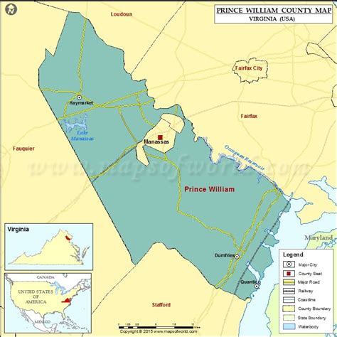 Prince William County Map Virginia