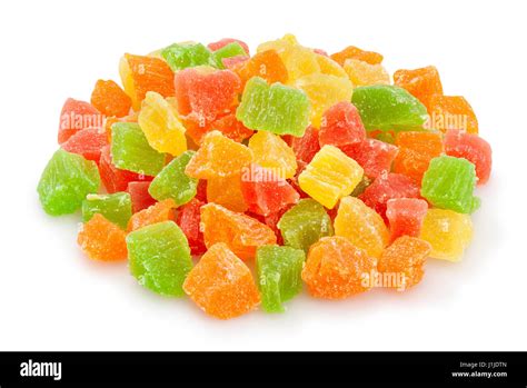 Candied Fruit Isolated Stock Photo Alamy