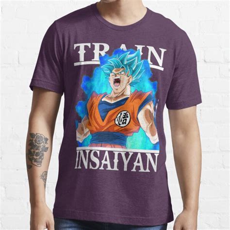 Train Insaiyan Goku Super Saiyan Blue T Shirt For Sale By