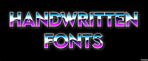 Handwritten Fonts Text Effect and Logo Design Font