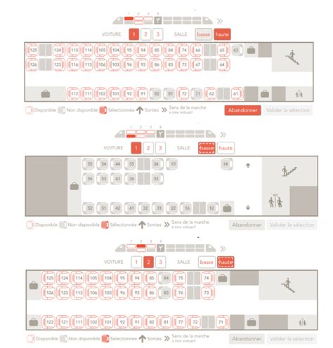 Placement TGV et Intercités transports collectifs durables