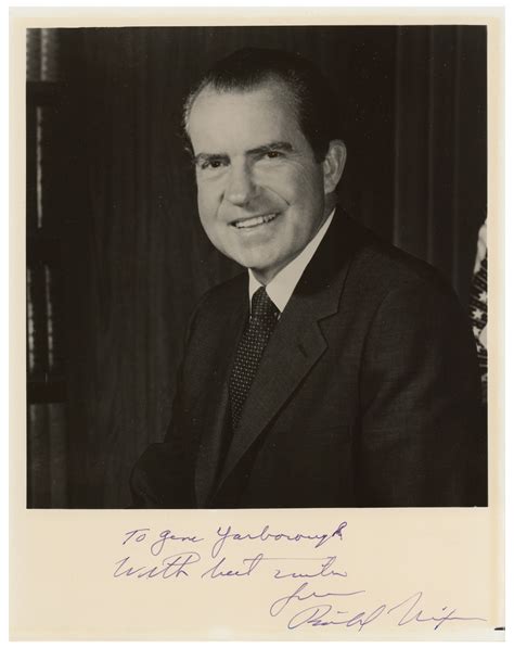 Richard Nixon Signed Photograph Rr Auction