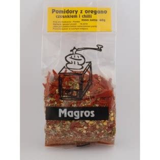 Suszone Pomidory Z Oregano Czosnkiem I Chilli Bezgl 60 G Sklep