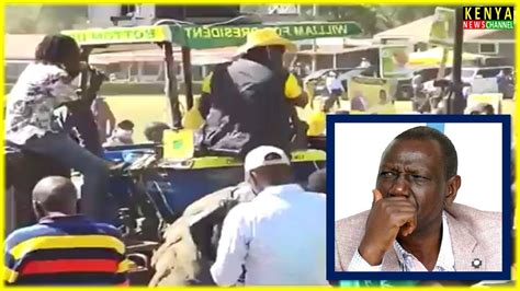 Ruto Shocked In Nakuru After Kimani Ngunjiri Arrived On This Tractor