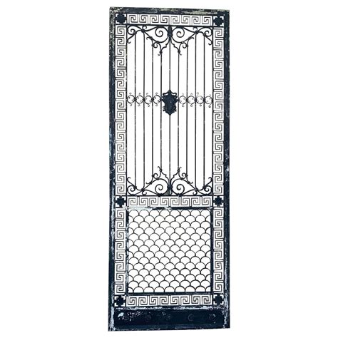 1930s Wrought Iron Gate Or Door At 1stdibs Gate Doors For Sale