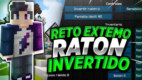 RETO MINECRAFT SKYWARS MOUSE INVERTIDO RETO EXTREMO YouTube