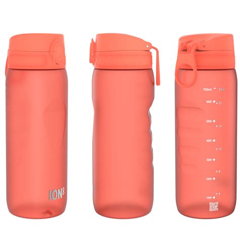 Duża Butelka Na Wodę Bidon Do Wody Ion8 Bpa Free Coral 0 75 L ION8