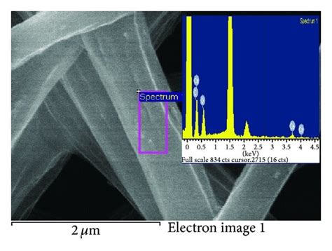 Edx Scan Spectra Of A Nha Plga And B Sha Plga Nanofiber Scaffolds